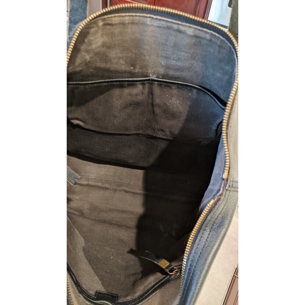 MADEWELL The Transport Satchel Large Black Leather Tote with Front Pockets - Picture 14 of 16